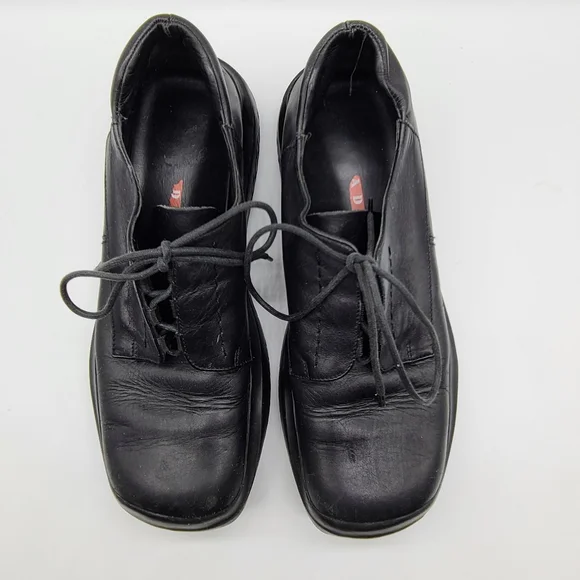 Prada | Shoes | Prada Square Toe Leather Shoes | Poshmark